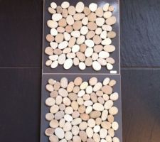 Réf VM matériaux : ARDOSIA PRETO grès cérame(PRIX PUBLIC 30.80?/m²)FORMAT 30*60
REF GALETS INCONNUE