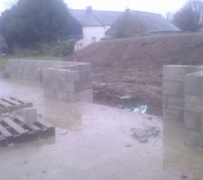 Voila d&eacute;but des murs!!!