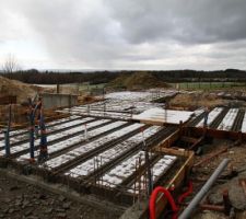 Fin de la pose des hourdis