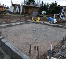 Garage en attent de la dalle