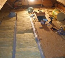 Plancher du grenier en cours