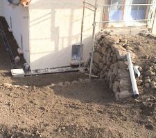 Rampe d'accès aux combles.
Il y a bien sûr aussi un escalier intérieur !