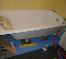 Baignoire posée
