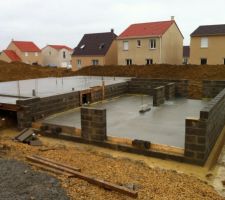 Voila la Dalle est coul&eacute;.