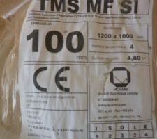 Plaque d isolant pour la dalle &eacute;paisseur de 10 cm
