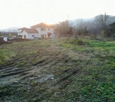 Vue générale depuis l'est de la parcelle.