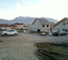 Vue des lots voisins (lots n°1, 2, 3 en cours de construction)