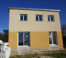 Enduit façade sud
