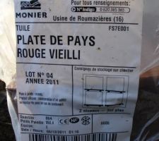 Reference tuile Lot N° 34 (Choumac/ Manu)