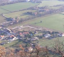 Le lotissement vue du Rocher de Comboire à une altitude de 515 m.