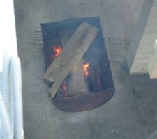 On r&eacute;chauffe le pl&acirc;tre....il fait froid !!!