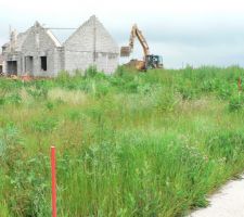 Implantation de la maison, sur le terrain.