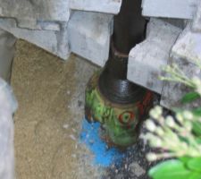 Début du forage avec un trépant