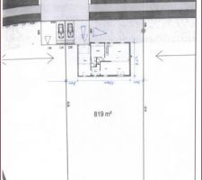 Implantation de notre maison sur le terrain