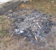 Détritus des travailleurs