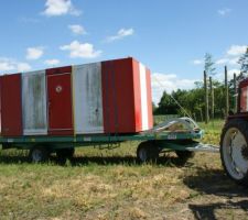 Arrivée du shelter sur le terrain