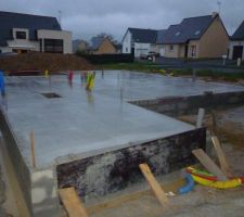 La dalle est coul&eacute;e