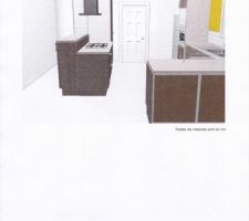 Projet cuisine vue 3d