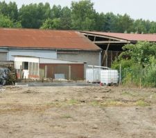 Vue de l'implantation définitive du shelter