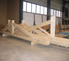 Une partie de la charpente