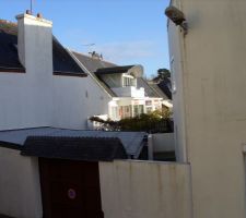 La vue depuis la terrasse rue orientation nord