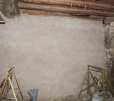 L enduit des wc et de la buanderie