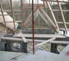 Pose de la charpente