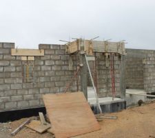 Coffrage de l'entr&eacute;e