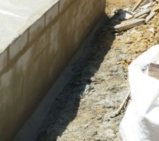 Création de la cuvette au pied du vide sanitaire