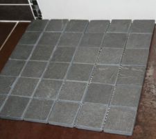 Le futur sol de la douche