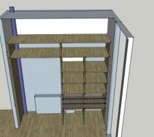 Dessin dressing cot&eacute; enfant