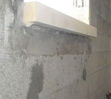 Rebouchage appui de fenêtre