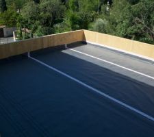 Début de l'étanchéité