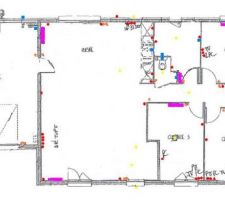 Suite au rendez vous de mise au point technique avec MFC, voici le nouveau plan

- ballon d'eau chaude dans un placard du couloir (au lieu de la salle de bain car impossibilité de le mettre dans le garage) = modification des entrées des chambres et du couloir.