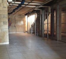 Carrelage du garage technique