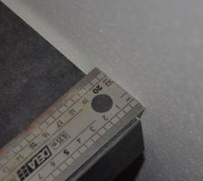 Défaut (gros) de rectitude de la contre cloison.