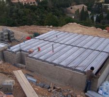 Installation de la dalle