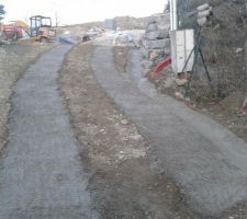 Rampes finies   caniveau du pluvial
