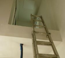 Emplacement future escalier - Trappe