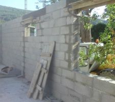 &Eacute;l&eacute;vation mur (ouest)