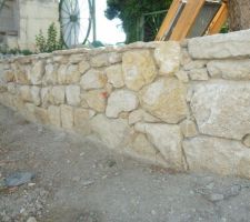 Mur cot&eacute; Sud/Oust - mur de soutien