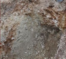 Aggrandissement des trous pour les piliers