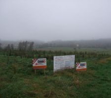 Voici le champ qui va se transformer en un joli lottisement !