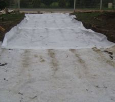 Pose du geotextile