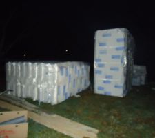 Zone de stockage des matériaux pour le vide sanitaire