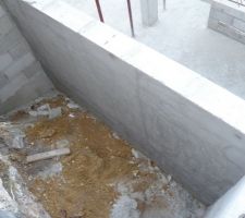 Enduit coté banquette