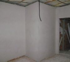 Plâtrerie: plâtre fini