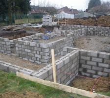 Fondations, vide sanitaire.