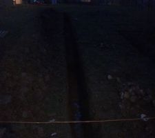 Tranch&eacute;e de drainage