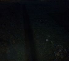 Tranch&eacute;e de drainage.